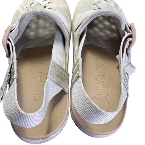 Chaco White/Beige Clog Sandal Women’s Size 7 US NWOT - Picture 6 of 8